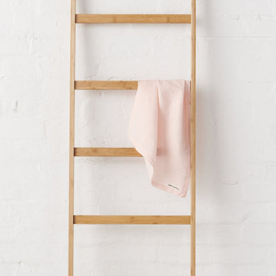 Linen Tea Towel - Apricot Blush-Jade and May-Tea Towel-Jade and May