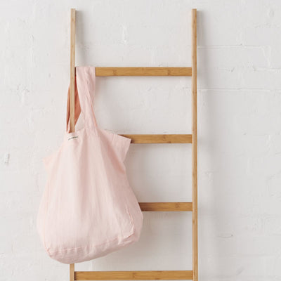 Linen Tote Bag - Pale Pink-Jade and May-Linen Tote Bag-Jade and May