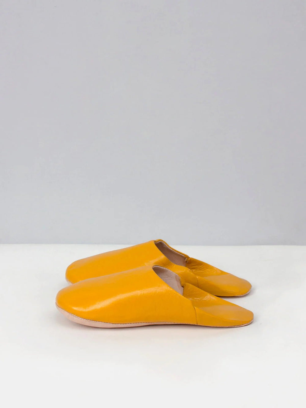 Babouche Moroccan Slippers - Mustard-Jade and May-Slippers-Jade and May
