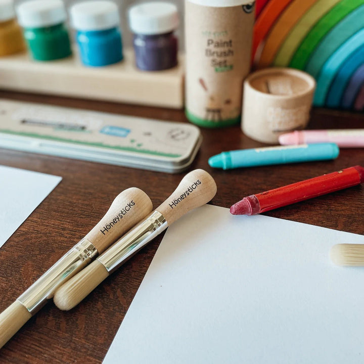 My First Paint Brush Set | Honeysticks Crayons-Honeysticks-Kids Art Supplies-Jade and May