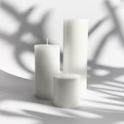 Pure White Pillar candle | Candle Kiosk-Candle Kiosk-Candles-Jade and May