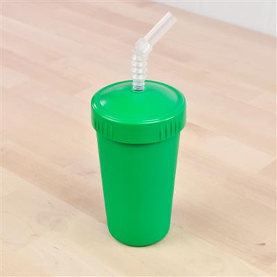 Re-Play Sippy Cup With Straw in Kelly Green. Re-Play Recycled Tableware