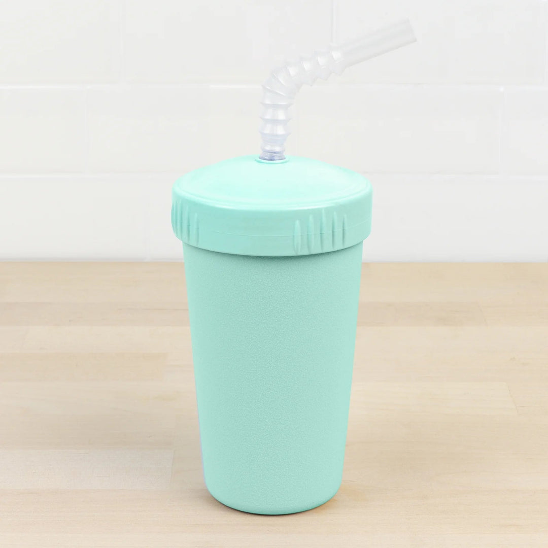 Re-Play - Sippy Cup With Straw in mint. Replay recycled Kids Tableware at Jade and May