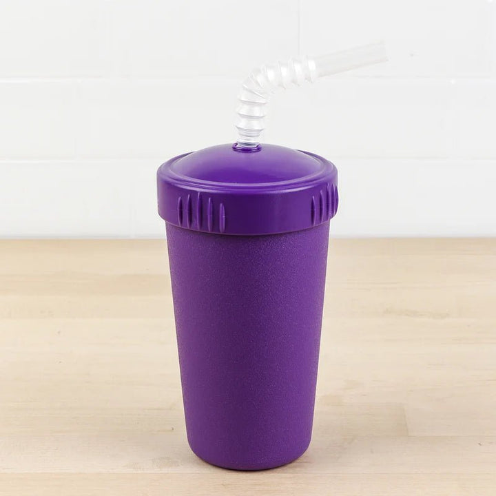 Re-Play Sippy Cup With Straw in purple. Replay Recycled sippy cup collection at Jade and May