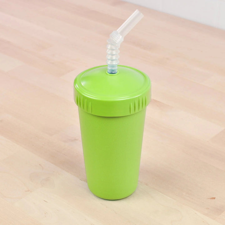Re-Play Sippy Cup With Straw in green. Replay Recycled Kids sippy cup range at Jade and May