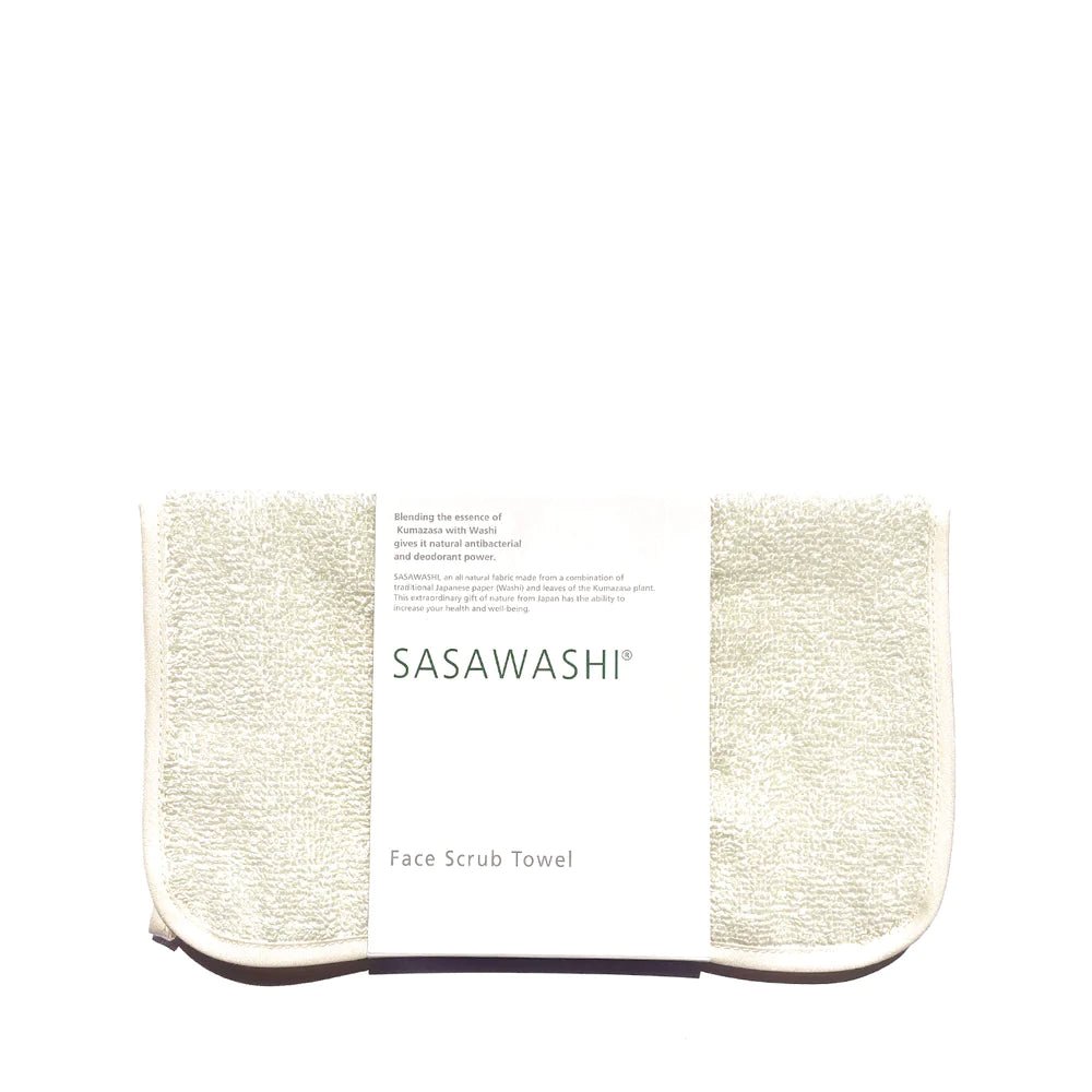 Sasawashi Face Scrub Towel | Japanese Bath Product-Sasawashi-Bath & Body-Jade and May