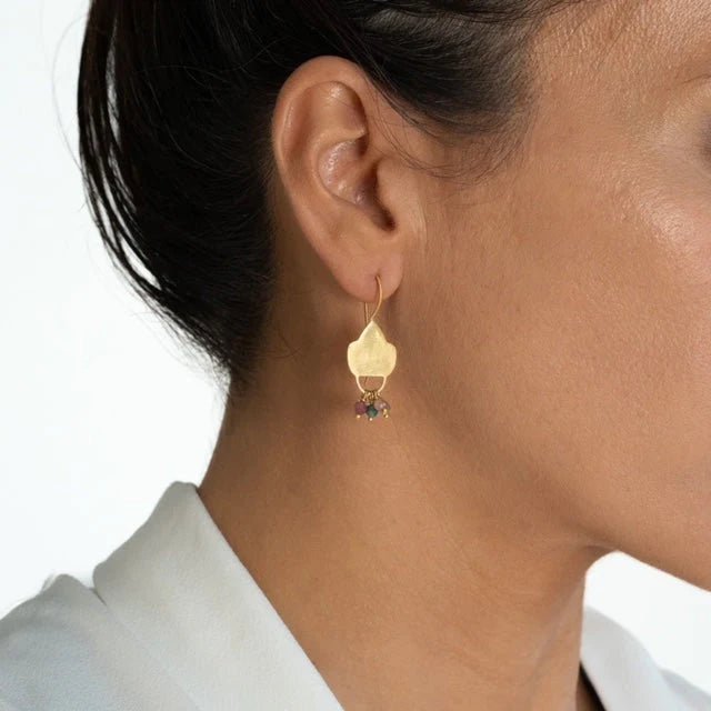Shield Earring by Rubyteva Designs-RubyTeva Designs-Jewellery-Jade and May