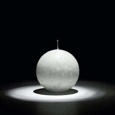 Sphere Candle - Pure White | Candle Kiosk-Candle Kiosk-Candles-Jade and May