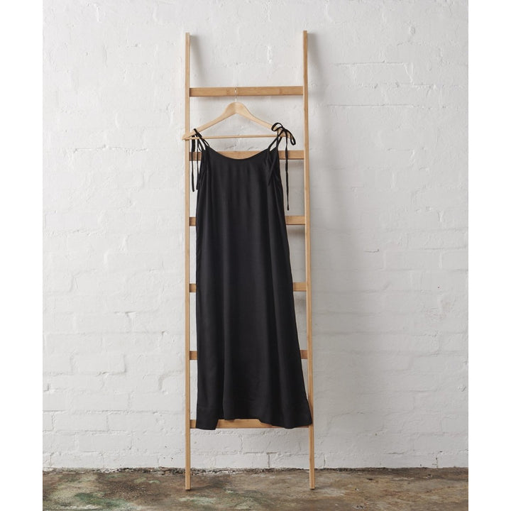 Linen Nightie - Black-Jade and May-Nightie-Jade and May