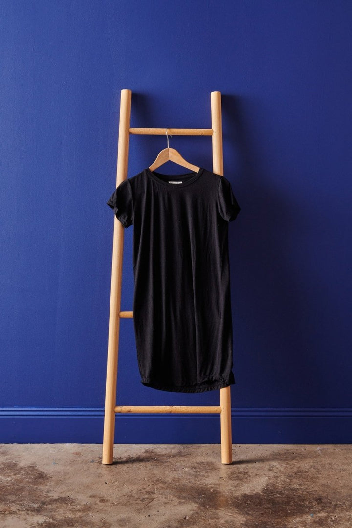 Bamboo T-Shirt Nightie in Black - Nightie