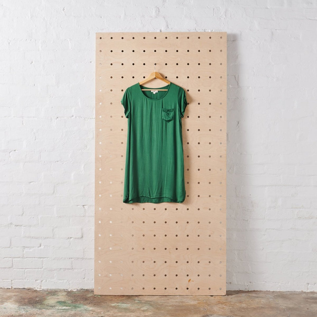 T-Shirt Nightie | Bamboo - Hunter Green-Jade and May-Nightie-Jade and May