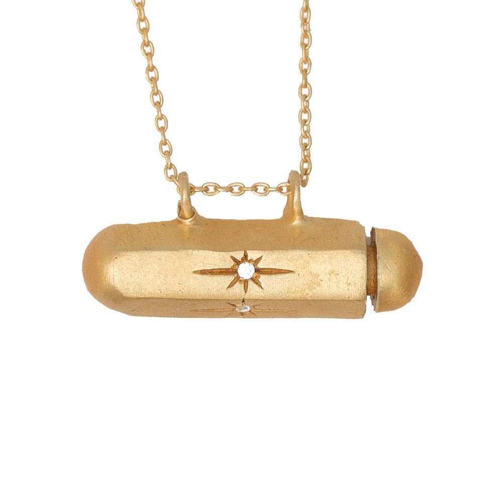 Talisman Gold Necklace by Rubyteva Designs-RubyTeva Designs-Jewellery-Jade and May