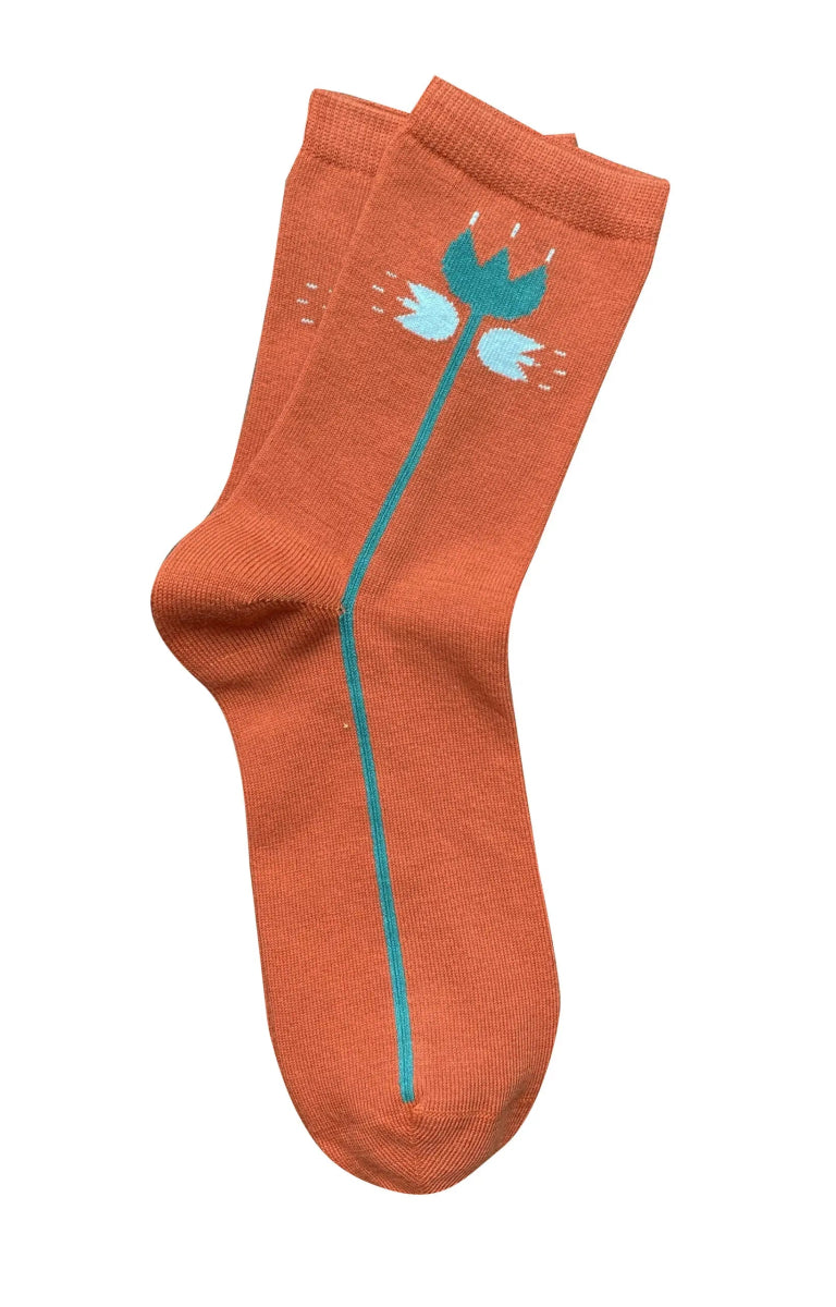 Tightology Cotton Socks - Maude Paprika-Tightology-Socks-Jade and May
