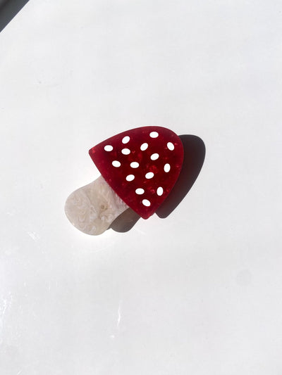 Toadstool MushroomClaw Hair Clip | Eco-Friendly: Red-Solar Eclipse-Hair Accessories-Jade and May