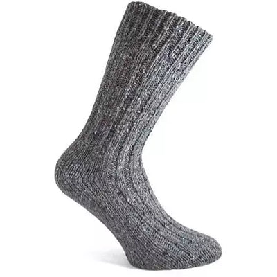 Warm Socks - Grey Irish Wool-Donegal Socks-Socks-Jade and May