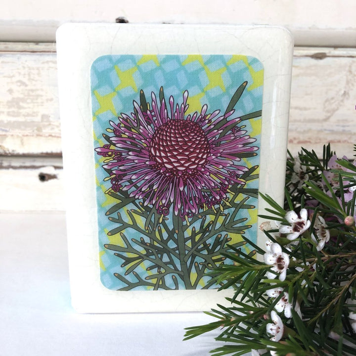 Lost and Found Art Co Woodblock Art - Rose Coneflower - Art