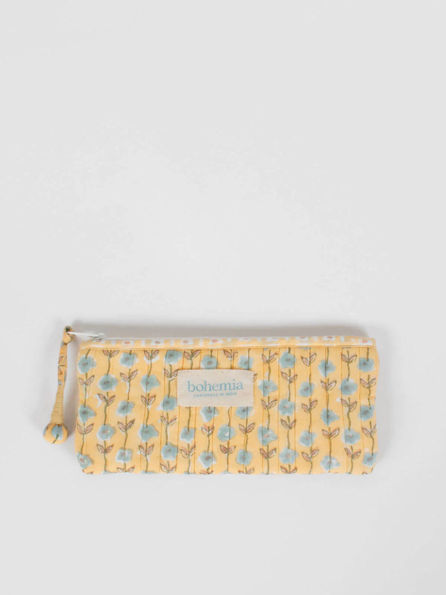Zip Pouch | Buttermilk-Jade and May-Cosmetic Bag-Jade and May